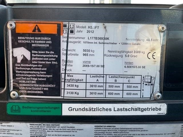 Dieseltruck Hyster H 3.50 FT: bild 11