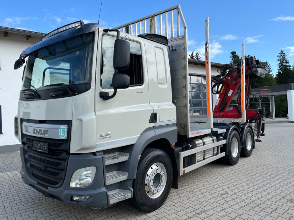 DAF CF 460 6x4 mit Riedler Holzaufb. Penz Kran 12Z  - Timmerbil, Kranbil: bild 4 DAF CF 460 6x4 mit Riedler Holzaufb. Penz Kran 12Z  - Timmerbil, Kranbil: bild 4