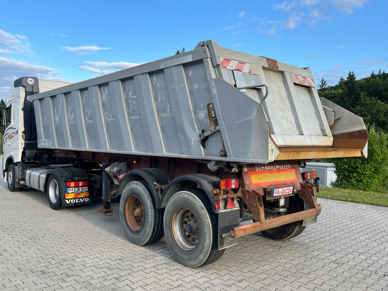 Schwarzmüller 2 Achs Alu Kippmulde Trommelbremse - Tippbil semitrailer: bild 4 Schwarzmüller 2 Achs Alu Kippmulde Trommelbremse - Tippbil semitrailer: bild 4