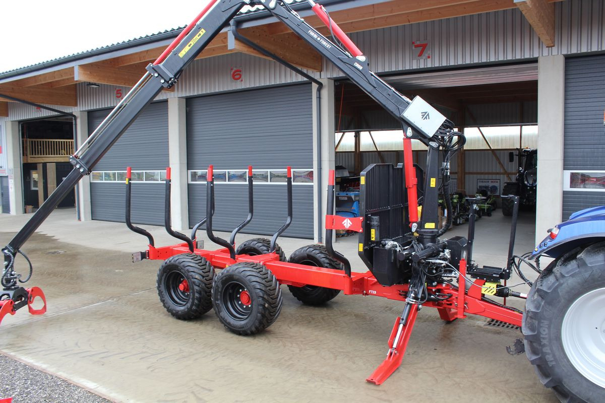 Ny Skogsvagn Farmi Rückewagen 17 to-9m Kran- Black Bruin: bild 1