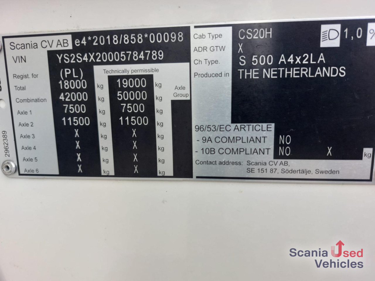 SCANIA S 500 A4x2LA Highline 4-Balg Luftfederung LEDER - Dragbil: bild 5 SCANIA S 500 A4x2LA Highline 4-Balg Luftfederung LEDER - Dragbil: bild 5