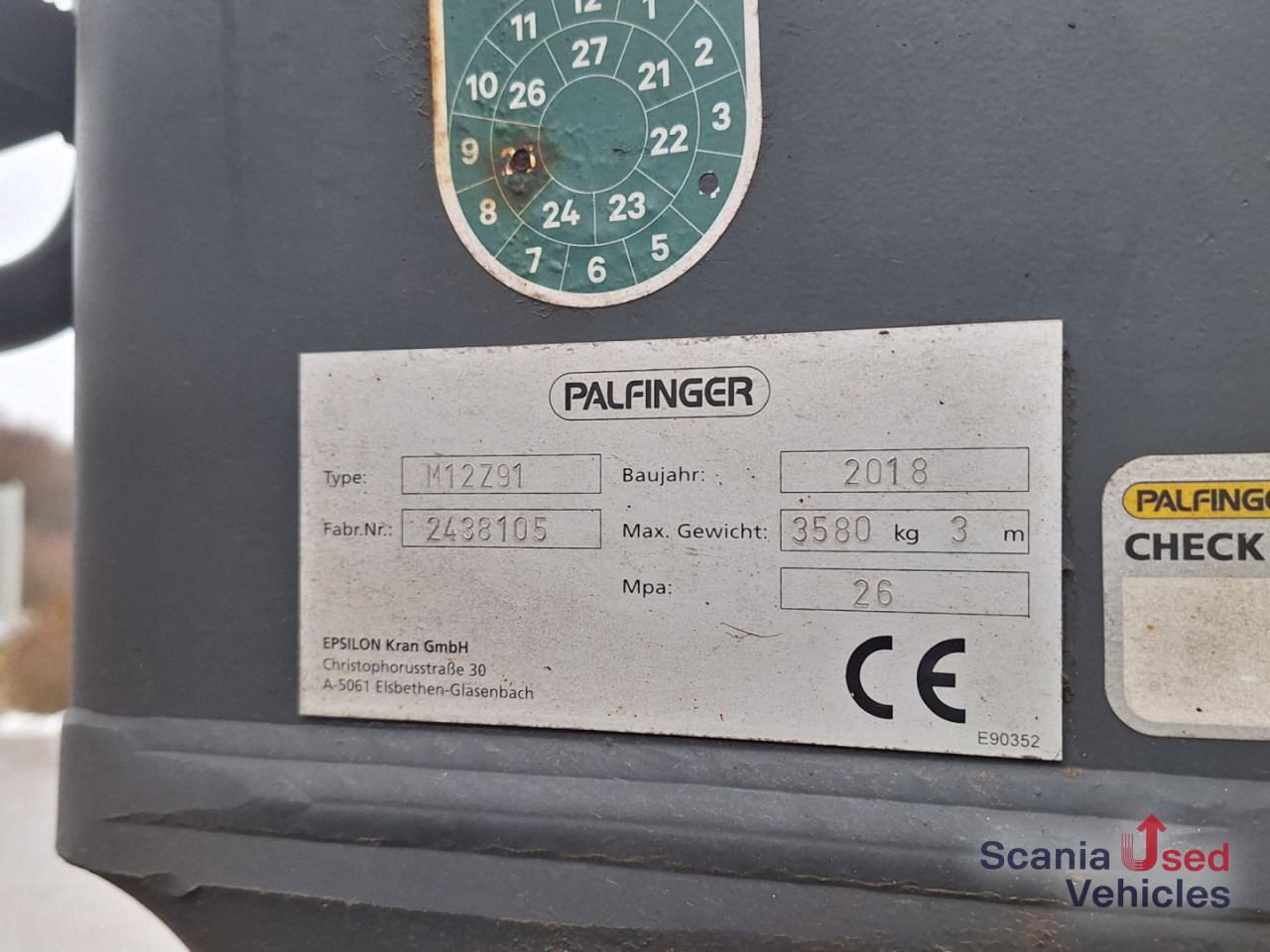 SCANIA R 580 B6x4NB+Epsilon M12 Z - Timmerbil, Kranbil: bild 3 SCANIA R 580 B6x4NB+Epsilon M12 Z - Timmerbil, Kranbil: bild 3