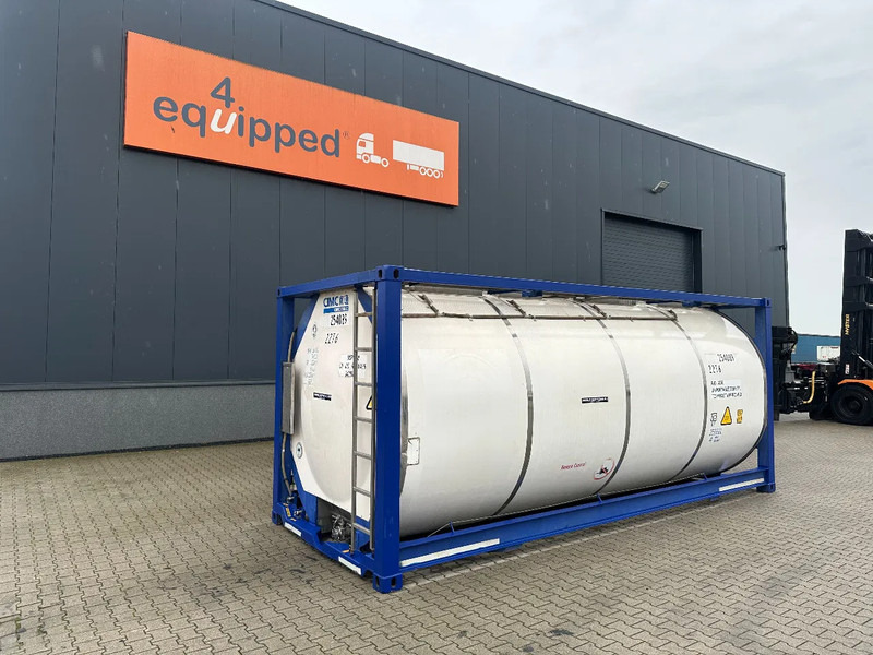 CIMC 20FT ISO, 25.060L / 1-COMP / 3 BAFFELS / T11 / 4 manholes / ADR valid until 10/2027 - Lagringstank: bild 1 CIMC 20FT ISO, 25.060L / 1-COMP / 3 BAFFELS / T11 / 4 manholes / ADR valid until 10/2027 - Lagringstank: bild 1