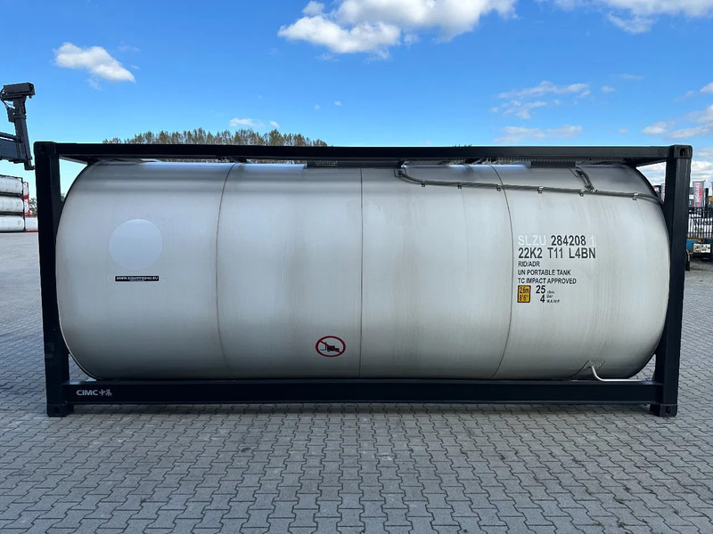 CIMC NEW / UNUSED, for FOOD STUFF or CHEMICAL, 20FT ISO, 25.030L, L4BN, UN Portable, T11, test: 1-2027 - Tankcontainer: bild 3 CIMC NEW / UNUSED, for FOOD STUFF or CHEMICAL, 20FT ISO, 25.030L, L4BN, UN Portable, T11, test: 1-2027 - Tankcontainer: bild 3