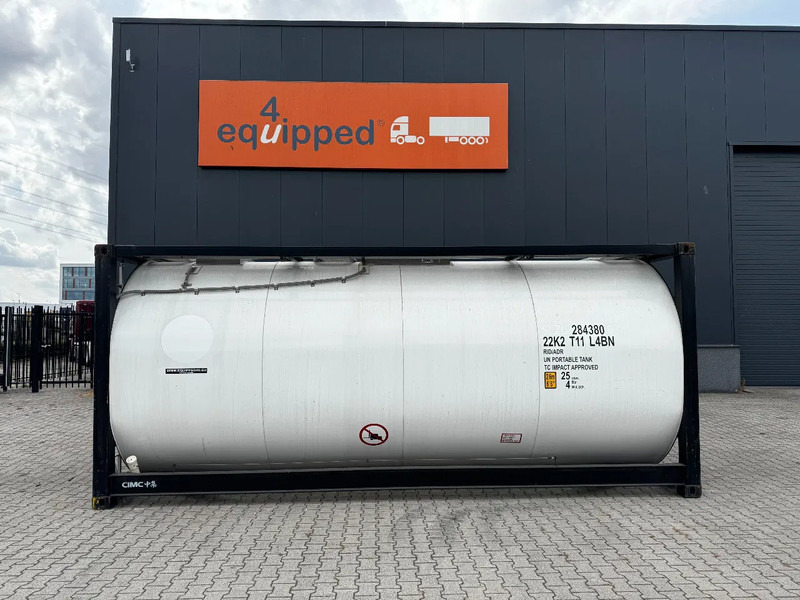 CIMC TOP: 2022, 20FT ISO, 25.030L, L4BN, UN Portable, T11, test: 09-2026 - Tankcontainer: bild 2 CIMC TOP: 2022, 20FT ISO, 25.030L, L4BN, UN Portable, T11, test: 09-2026 - Tankcontainer: bild 2