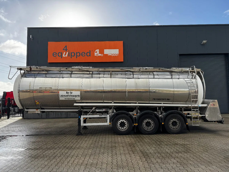 Feldbinder LEBENSMITTEL / LEVENSMIDDELEN FOOD / 33.500L / 3-COMP / PUMPE / INOX / NL-trailer / APK: 05-2026 - Tanktrailer: bild 3 Feldbinder LEBENSMITTEL / LEVENSMIDDELEN FOOD / 33.500L / 3-COMP / PUMPE / INOX / NL-trailer / APK: 05-2026 - Tanktrailer: bild 3