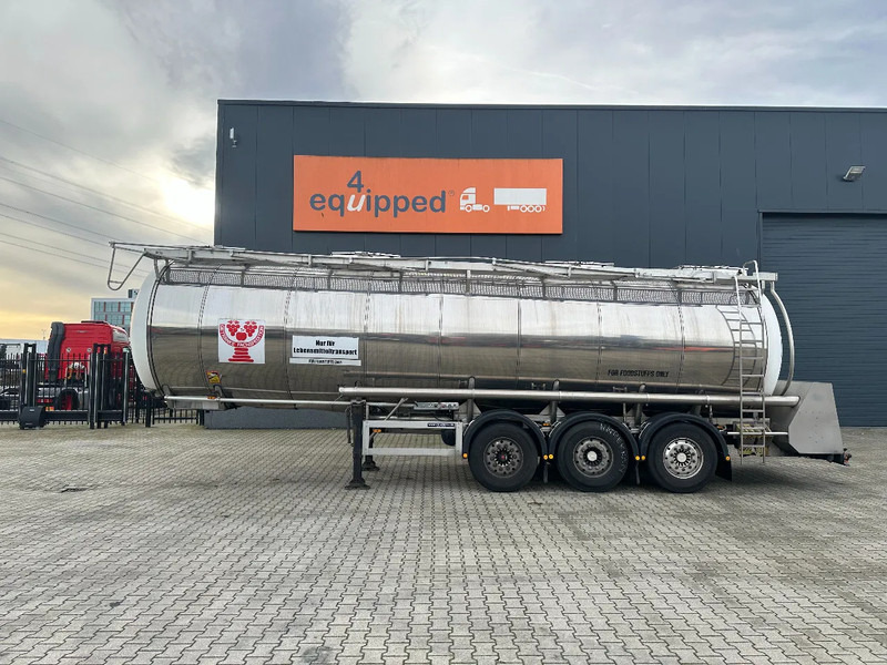 Feldbinder LEBENSMITTEL / LEVENSMIDDELEN FOOD / 33.500L / 3-COMP / PUMPE / INOX / NL-trailer / APK: 10-2026 - Tanktrailer: bild 2 Feldbinder LEBENSMITTEL / LEVENSMIDDELEN FOOD / 33.500L / 3-COMP / PUMPE / INOX / NL-trailer / APK: 10-2026 - Tanktrailer: bild 2