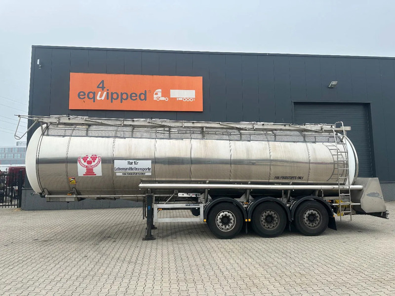 Feldbinder LEVENSMIDDELEN / FOOD / LEBENSMITTEL / 33.500L / 3-COMP / POMP / NL-trailer / APK: 09-2026, 10x beschikbaar - Tanktrailer: bild 2 Feldbinder LEVENSMIDDELEN / FOOD / LEBENSMITTEL / 33.500L / 3-COMP / POMP / NL-trailer / APK: 09-2026, 10x beschikbaar - Tanktrailer: bild 2