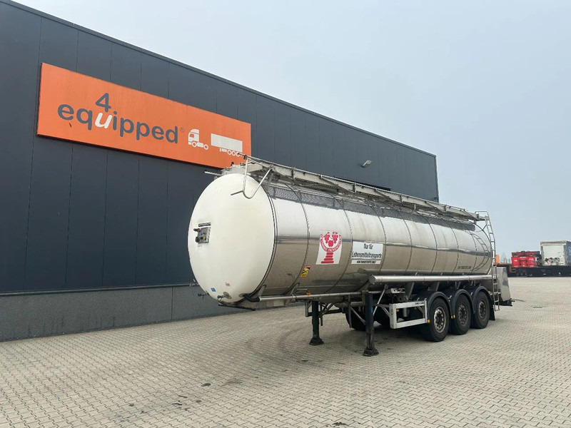 Feldbinder LEVENSMIDDELEN / FOOD / LEBENSMITTEL / 33.500L / 3-COMP / POMP / NL-trailer / APK: 09-2026, 10x beschikbaar - Tanktrailer: bild 1 Feldbinder LEVENSMIDDELEN / FOOD / LEBENSMITTEL / 33.500L / 3-COMP / POMP / NL-trailer / APK: 09-2026, 10x beschikbaar - Tanktrailer: bild 1