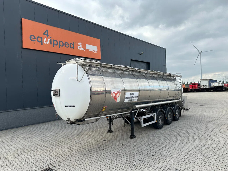 Feldbinder LEVENSMIDDELEN / FOOD / LEBENSMITTEL / 33.500L / 3-COMP / POMP / NL-trailer / APK: 10-2026, 10x beschikbaar - Tanktrailer: bild 1 Feldbinder LEVENSMIDDELEN / FOOD / LEBENSMITTEL / 33.500L / 3-COMP / POMP / NL-trailer / APK: 10-2026, 10x beschikbaar - Tanktrailer: bild 1