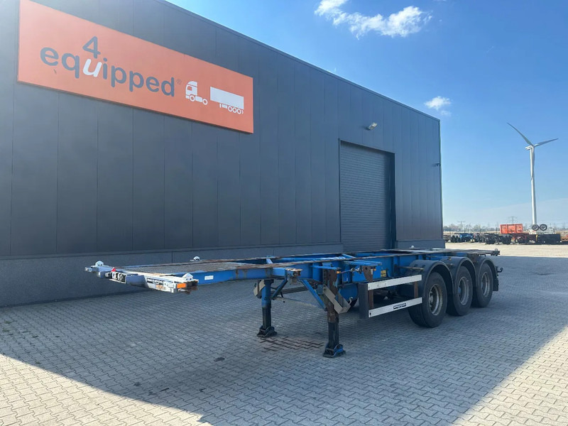 Groenewegen 20FT/30FT, ADR (EX/II, EX/III, FL, OX, AT), drum, NL-Chassis - Containerbil/ Växelflak semitrailer: bild 1 Groenewegen 20FT/30FT, ADR (EX/II, EX/III, FL, OX, AT), drum, NL-Chassis - Containerbil/ Växelflak semitrailer: bild 1