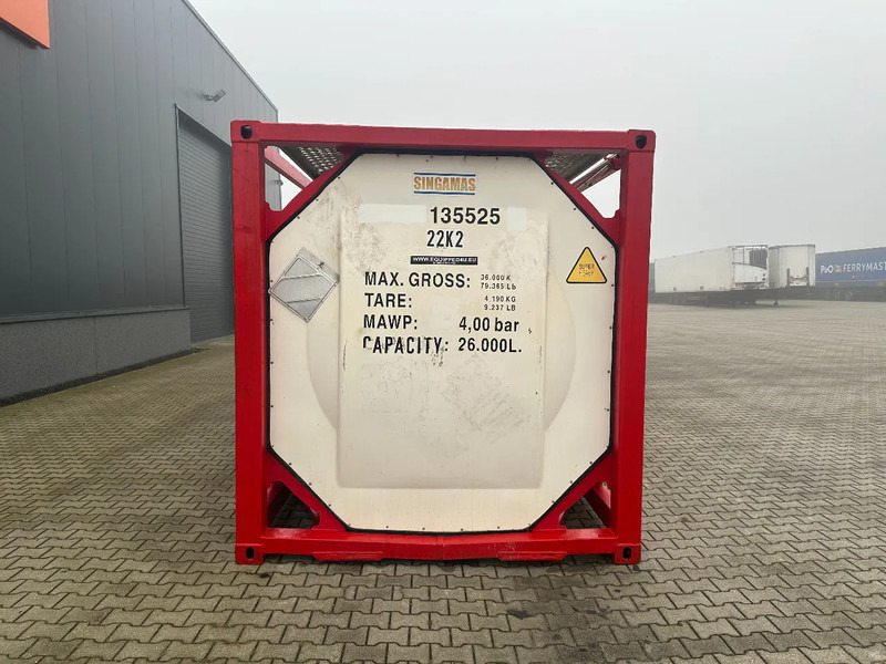 SINGAMAS 20FT ISO, 26.000L/1-COMP/3 BAFFELS/3 manholes, 5Y inspection: 06/2027 - Tankcontainer: bild 5 SINGAMAS 20FT ISO, 26.000L/1-COMP/3 BAFFELS/3 manholes, 5Y inspection: 06/2027 - Tankcontainer: bild 5