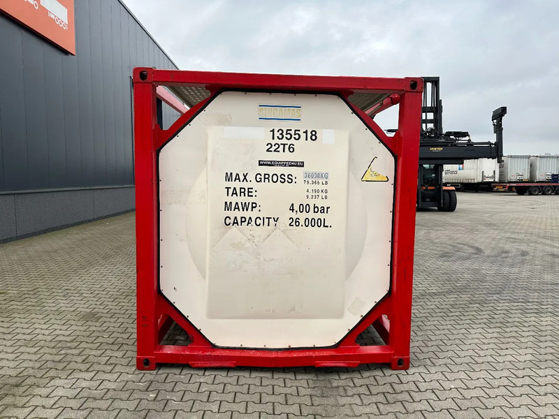SINGAMAS 20FT ISO, 26.000L/1-COMP/3 BAFFELS/3 manholes, 5Y inspection: 06/2027 - Tankcontainer: bild 5 SINGAMAS 20FT ISO, 26.000L/1-COMP/3 BAFFELS/3 manholes, 5Y inspection: 06/2027 - Tankcontainer: bild 5