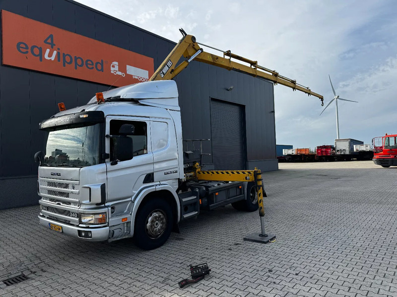 Scania P114-340 + HIAB 19-5 crane + remote / Euro-3 / 3 pedals / NL-truck / APK: 012-2025 - Kranbil: bild 1 Scania P114-340 + HIAB 19-5 crane + remote / Euro-3 / 3 pedals / NL-truck / APK: 012-2025 - Kranbil: bild 1