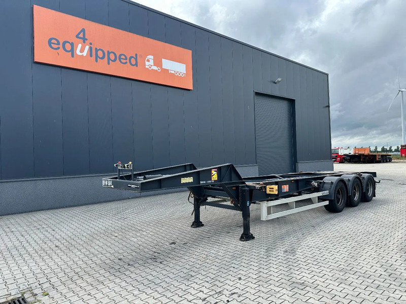 TURBOS HOET Turbo's Hoet 20FT HC GOOSENECK ADR CHASSIS / BPW + DISC / ADR (FL, AT, OX) / NL-trailer / APK / 2x available - Containerbil/ Växelflak semitrailer: bild 1 TURBOS HOET Turbo's Hoet 20FT HC GOOSENECK ADR CHASSIS / BPW + DISC / ADR (FL, AT, OX) / NL-trailer / APK / 2x available - Containerbil/ Växelflak semitrailer: bild 1