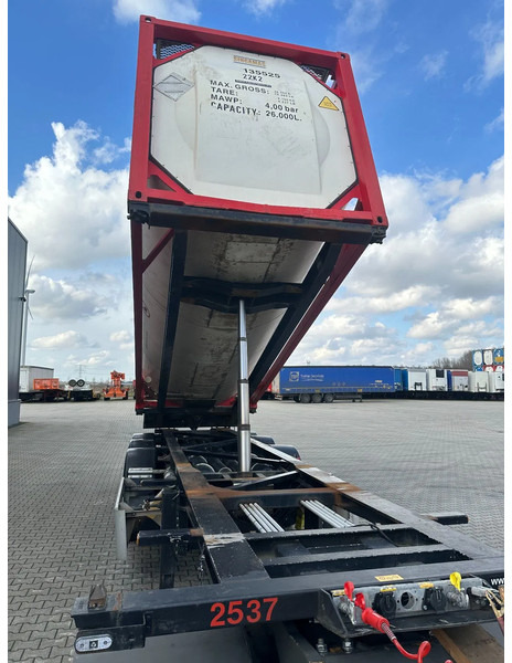Containerbil/ Växelflak semitrailer Van Hool 20FT Tipping-chassis, ADR (EX/II, EX/III, FL, AT), SAF, 2 liftaxles: bild 14 Containerbil/ Växelflak semitrailer Van Hool 20FT Tipping-chassis, ADR (EX/II, EX/III, FL, AT), SAF, 2 liftaxles: bild 14