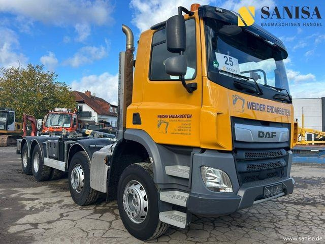 DAF CF 450/Abrollkipper HYVA 30-67-S 30TON/Lenkachse - Lastväxlare lastbil: bild 1 DAF CF 450/Abrollkipper HYVA 30-67-S 30TON/Lenkachse - Lastväxlare lastbil: bild 1