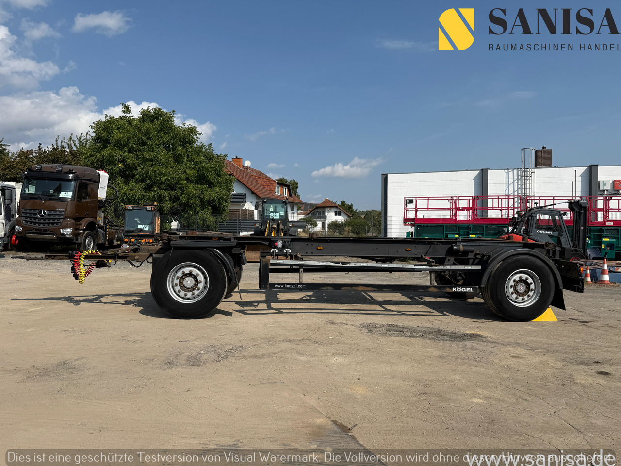 KÖGEL AW18/Wechselfahrgestell/BDF/Pneumatik - Chassi trailer: bild 2 KÖGEL AW18/Wechselfahrgestell/BDF/Pneumatik - Chassi trailer: bild 2