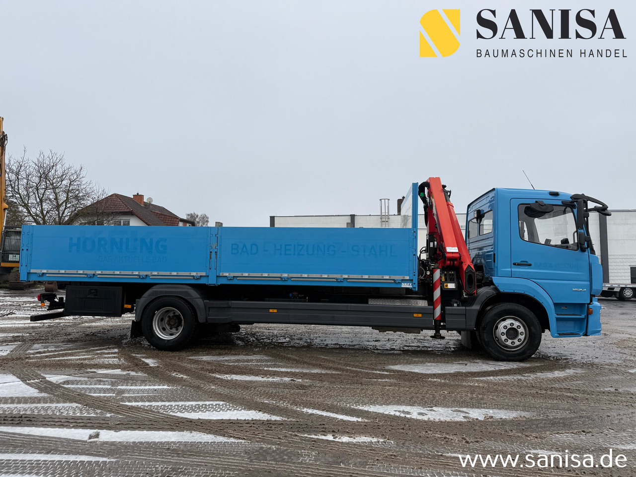 MERCEDES-BENZ Atego 1524/Palfinger PK 9.501/Funk - Flakbil, Kranbil: bild 2 MERCEDES-BENZ Atego 1524/Palfinger PK 9.501/Funk - Flakbil, Kranbil: bild 2