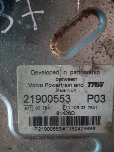 EDC VOLVO FH460 D13K460 21900553 P03 - Kontrollenhet för Lastbil: bild 1 EDC VOLVO FH460 D13K460 21900553 P03 - Kontrollenhet för Lastbil: bild 1