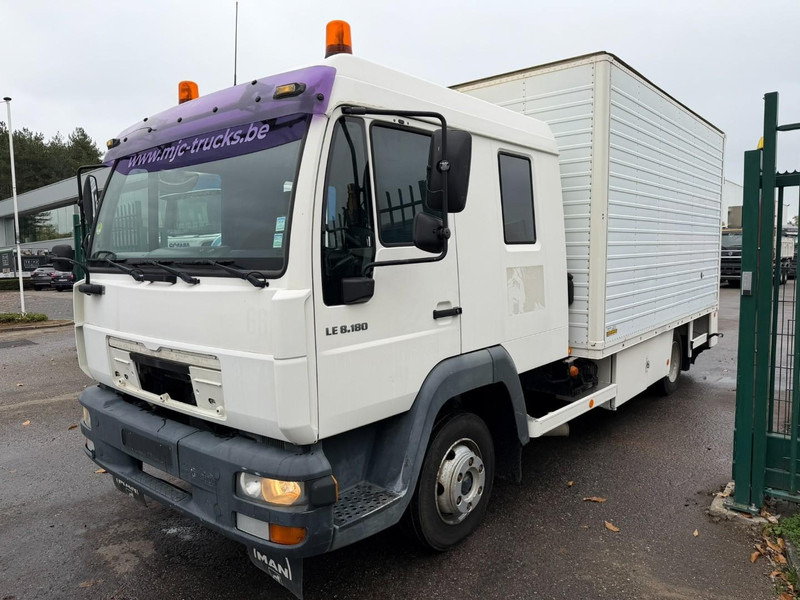 MAN LE 8.180 CLOSED BOX / KOFFER - DOKA - MANUAL GEARBOX - *248.000km* - STEEL SPRING / BLATT / LAMES - BE TRUCK - Lastbil med skåp: bild 3 MAN LE 8.180 CLOSED BOX / KOFFER - DOKA - MANUAL GEARBOX - *248.000km* - STEEL SPRING / BLATT / LAMES - BE TRUCK - Lastbil med skåp: bild 3