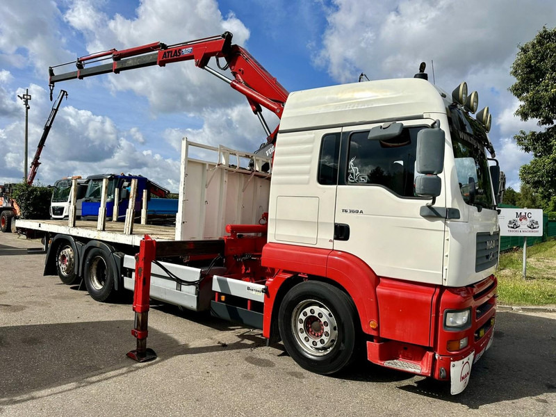 MAN TG 360 A 6x2 + CRANE ATLAS 100.1 A3 - PLATFORM 5m80 - E3 - LIFT-AXLE - FULL AIR SUSPENSION - ZF AS TRONIC - BE TRUCK - Kranbil: bild 1 MAN TG 360 A 6x2 + CRANE ATLAS 100.1 A3 - PLATFORM 5m80 - E3 - LIFT-AXLE - FULL AIR SUSPENSION - ZF AS TRONIC - BE TRUCK - Kranbil: bild 1