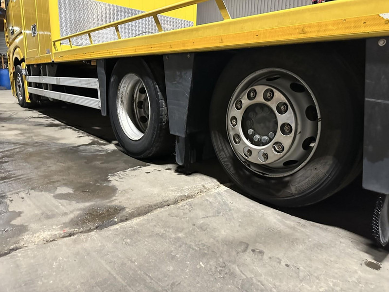 Biltransportbil lastbil Mercedes-Benz ACTROS 2745 6x2 OPRIJWAGEN / AUTOTRANSPORTER / MACHINE CARRIER - WINCH - 6m10 - EURO 5 - LIFT AXLE - HYDR RAMPS - NL TRUCK: bild 12