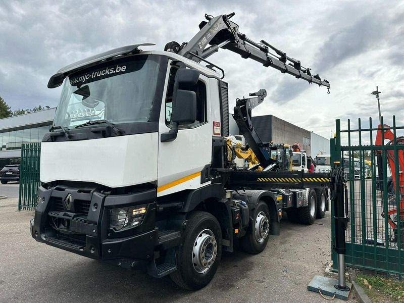 Renault C460 8x4 HOOKLIFT + (19m!) CRANE HIAB 288 E-6 HIDUO - RADIO - 5/6 F - STEEL SPRING / HUB REDUCTION - BE TRUCK - Lastväxlare lastbil, Kranbil: bild 3 Renault C460 8x4 HOOKLIFT + (19m!) CRANE HIAB 288 E-6 HIDUO - RADIO - 5/6 F - STEEL SPRING / HUB REDUCTION - BE TRUCK - Lastväxlare lastbil, Kranbil: bild 3