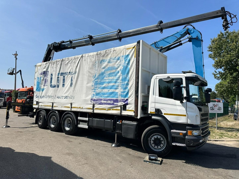 Scania P410 8x4 TRIDEM PRITSCHE PLANE + KRAN HIAB 244 EP-4 HIDUO - RETARDER - LIFT + STEERING AXLE - *327.000km* - RADIO - Kapellbil, Kranbil: bild 2 Scania P410 8x4 TRIDEM PRITSCHE PLANE + KRAN HIAB 244 EP-4 HIDUO - RETARDER - LIFT + STEERING AXLE - *327.000km* - RADIO - Kapellbil, Kranbil: bild 2