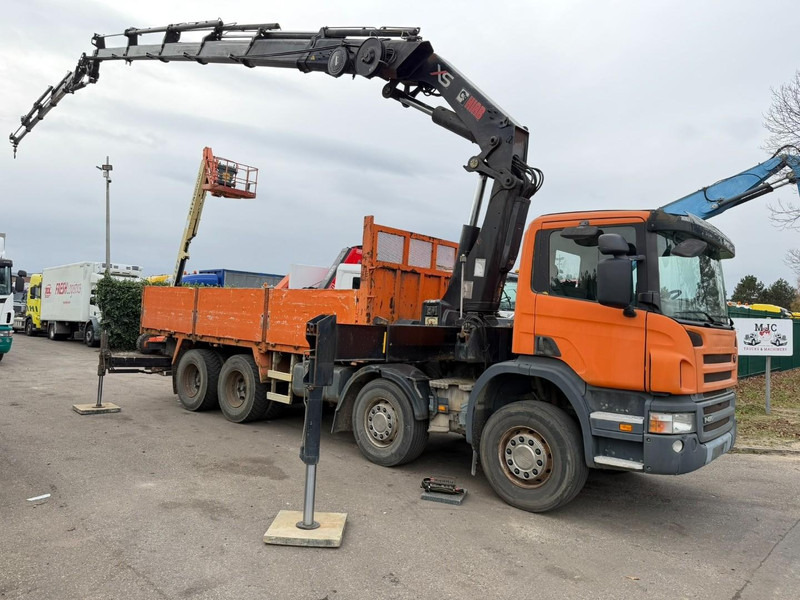 Scania P420 8X4 PRITSCHE + (25m) KRAN HIAB 422 E-5 HIPRO + JIB 100X-4 - RETARDER - *284.000km* - MANUAL - STEEL SPRING - EURO 3 - BE TRUCK - Flakbil, Kranbil: bild 2 Scania P420 8X4 PRITSCHE + (25m) KRAN HIAB 422 E-5 HIPRO + JIB 100X-4 - RETARDER - *284.000km* - MANUAL - STEEL SPRING - EURO 3 - BE TRUCK - Flakbil, Kranbil: bild 2