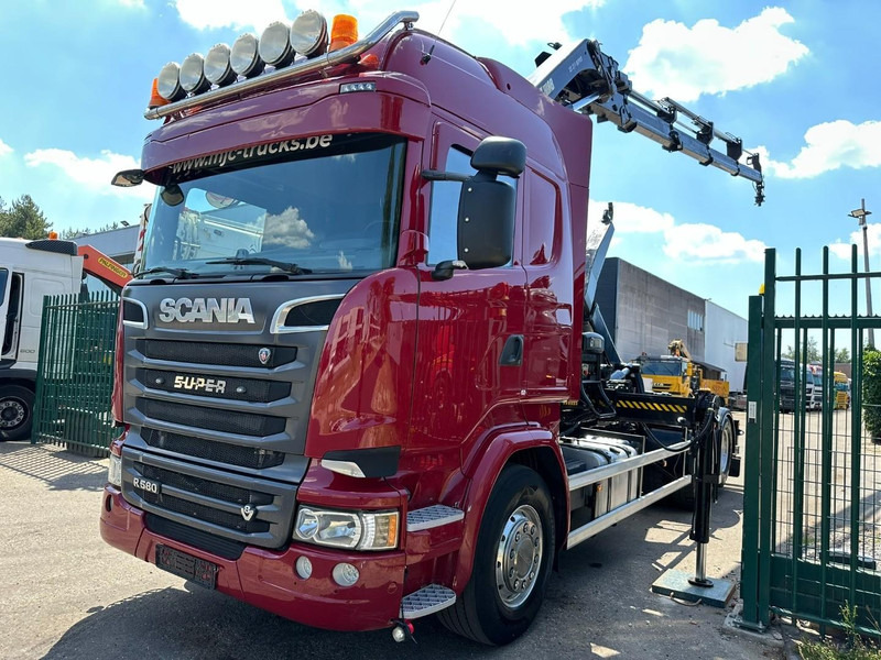 Scania R580 6X2 V8 HOOKLIFT + CRANE HIAB 211 E-4 HIPRO - ROTATOR - RETARDER - ALCOA ALU - RADIO - NL TRUCK - Lastväxlare lastbil, Kranbil: bild 3 Scania R580 6X2 V8 HOOKLIFT + CRANE HIAB 211 E-4 HIPRO - ROTATOR - RETARDER - ALCOA ALU - RADIO - NL TRUCK - Lastväxlare lastbil, Kranbil: bild 3