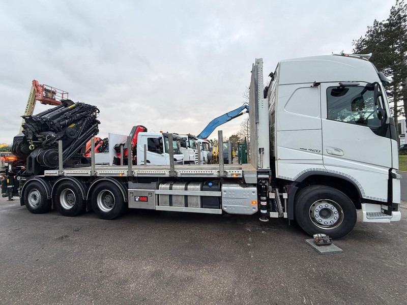 Volvo FH 420 8x4 TRIDEM PRITSCHE + 31m! KRAN HIAB 858 E-7 + JIB X-5 + WINCH - 114.000km - BE TRUCK - Flakbil, Kranbil: bild 5 Volvo FH 420 8x4 TRIDEM PRITSCHE + 31m! KRAN HIAB 858 E-7 + JIB X-5 + WINCH - 114.000km - BE TRUCK - Flakbil, Kranbil: bild 5