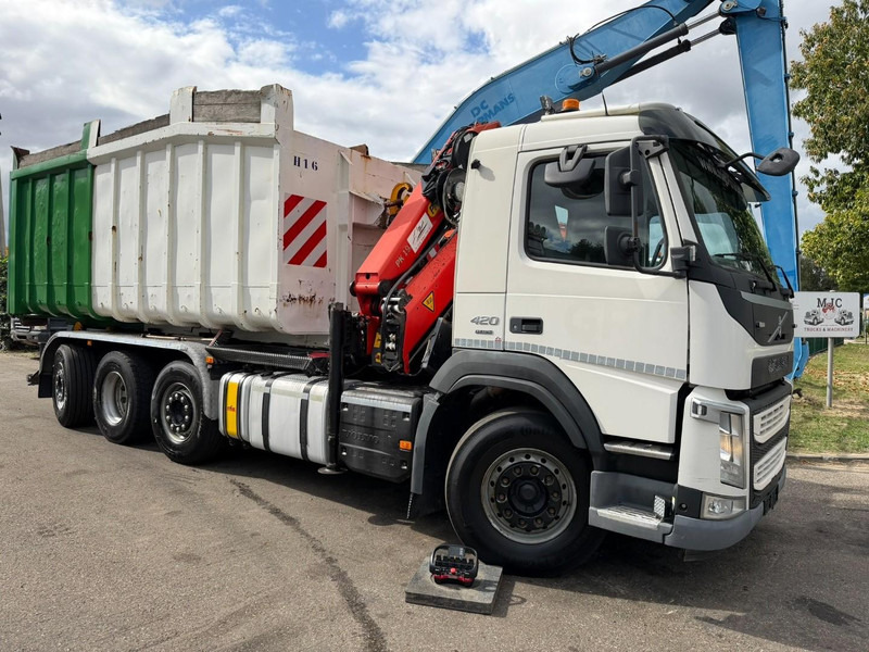 Volvo FM 420 8x2 HOOKLIFT + CRANE PALFINGER PK19.001 SLD B - *294.000km* - EURO 6 - LIFT + STEERING AXLE - I SHIFT - BE TRUCK - Lastväxlare lastbil, Kranbil: bild 2 Volvo FM 420 8x2 HOOKLIFT + CRANE PALFINGER PK19.001 SLD B - *294.000km* - EURO 6 - LIFT + STEERING AXLE - I SHIFT - BE TRUCK - Lastväxlare lastbil, Kranbil: bild 2