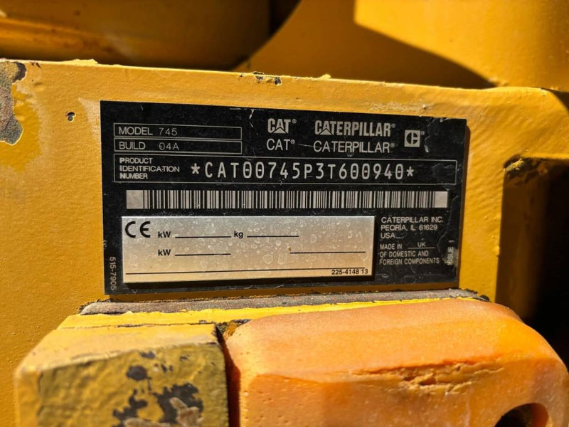 Cat 745 04A - Ramstyrd dumper: bild 4 Cat 745 04A - Ramstyrd dumper: bild 4