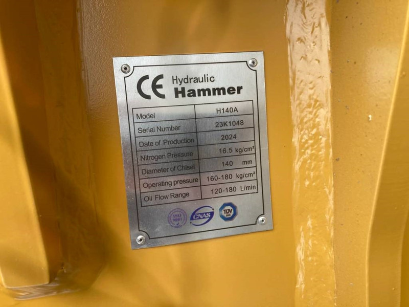 Smitma S140 / Caterpillar 320 / 323 - Volvo EC210 - Hydraulisk hammare för Byggmaskiner: bild 5 Smitma S140 / Caterpillar 320 / 323 - Volvo EC210 - Hydraulisk hammare för Byggmaskiner: bild 5