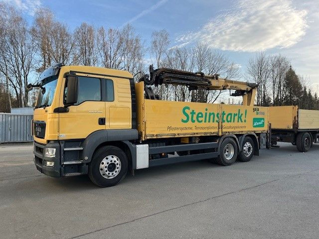 MAN TGS 26.400 Baustoff LKW mit Ladekran Atlas 210.2 MAN TGS 26.400 Baustoff LKW mit Ladekran Atlas 210.2 - Flakbil, Kranbil: bild 2 MAN TGS 26.400 Baustoff LKW mit Ladekran Atlas 210.2 MAN TGS 26.400 Baustoff LKW mit Ladekran Atlas 210.2 - Flakbil, Kranbil: bild 2