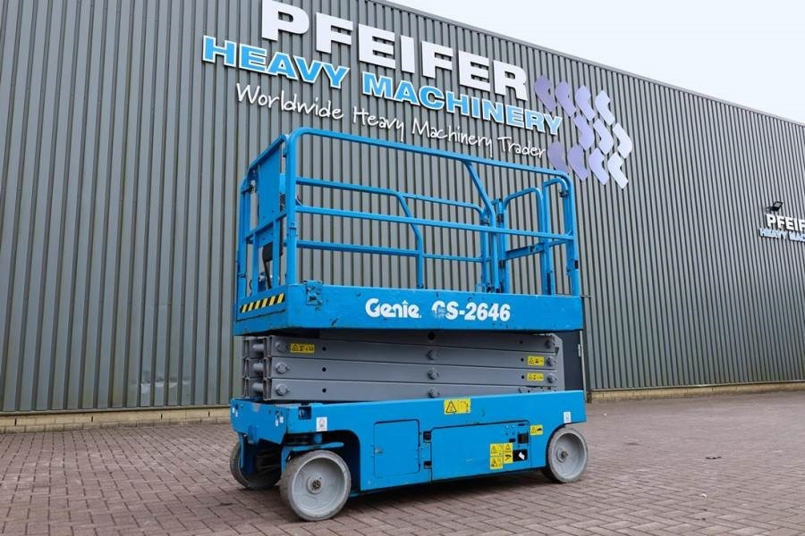 Genie GS2646 Electric, Working Height 9.80m, Capacity 45 - Saxlift: bild 1 Genie GS2646 Electric, Working Height 9.80m, Capacity 45 - Saxlift: bild 1