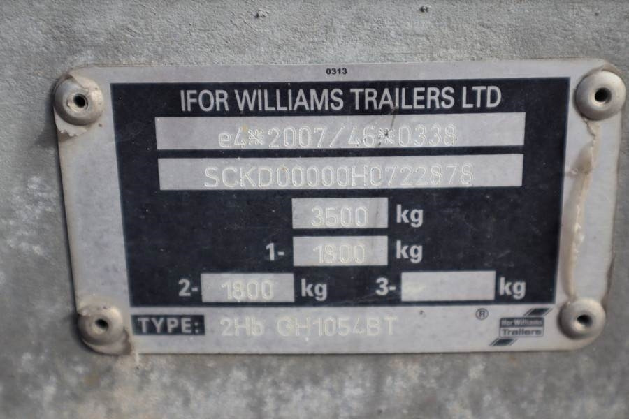 Ifor Williams WILLIAM 2HB 2 Axel Trailer, 2.856 kg Capacity, Inc - Bilsläp: bild 5 Ifor Williams WILLIAM 2HB 2 Axel Trailer, 2.856 kg Capacity, Inc - Bilsläp: bild 5