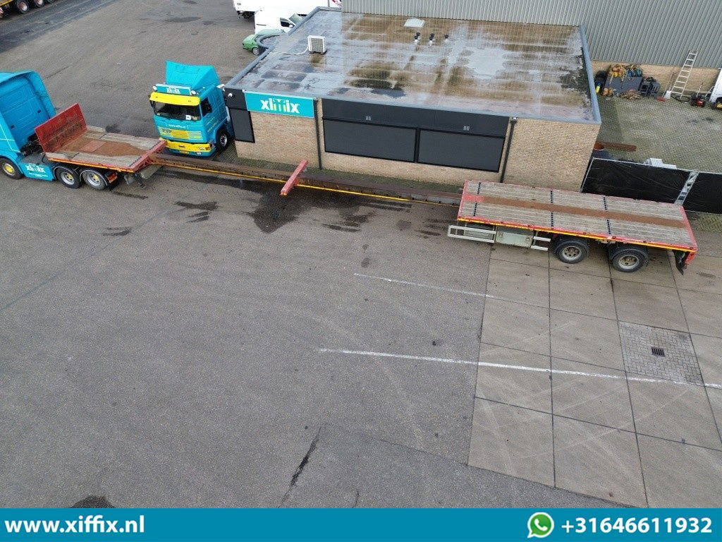 Faymonville 2-ass. Vlakke dubbel 2x uitschuifbare oplegger / 2x gestuurd - Flaktrailer: bild 2 Faymonville 2-ass. Vlakke dubbel 2x uitschuifbare oplegger / 2x gestuurd - Flaktrailer: bild 2