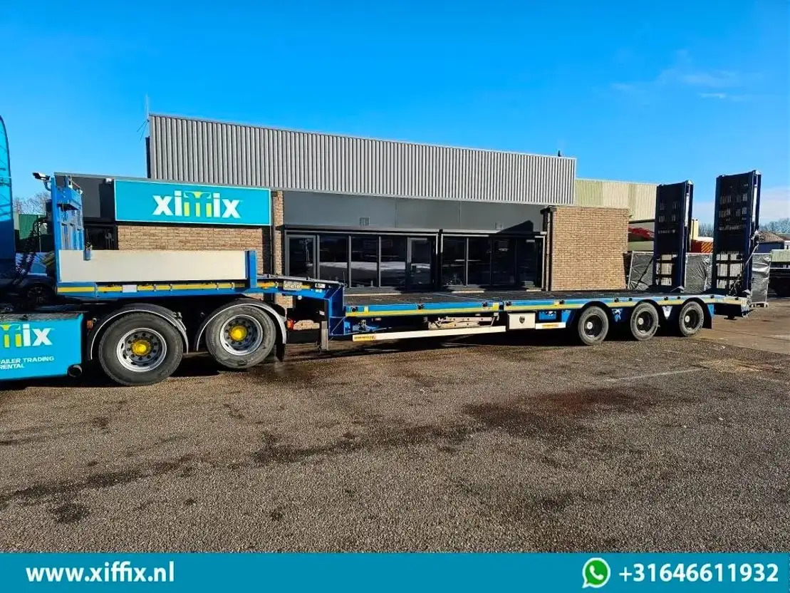 Faymonville 3-ass. Semi dieplader met dubbele hydr. Kleppen en hydr. Verstelbare - Låg lastare semitrailer: bild 5 Faymonville 3-ass. Semi dieplader met dubbele hydr. Kleppen en hydr. Verstelbare - Låg lastare semitrailer: bild 5