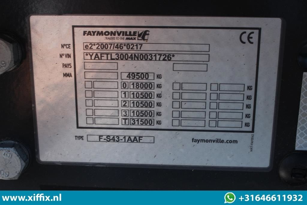Låg lastare semitrailer Faymonville TE Huur 3-ass. Semi dieplader met dubbele hydr. Kleppen en hefbed /: bild 15 Låg lastare semitrailer Faymonville TE Huur 3-ass. Semi dieplader met dubbele hydr. Kleppen en hefbed /: bild 15