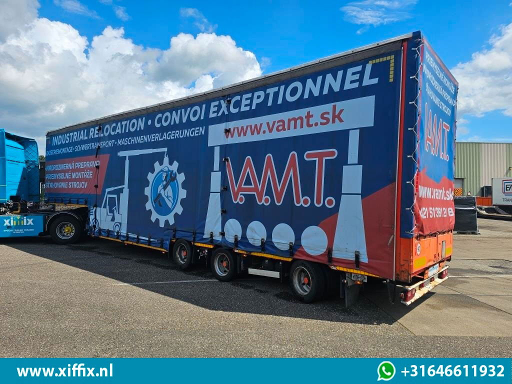 Meusburger 3-ass. Dieplader met huifopbouw / Naloop gestuurd  - Låg lastare semitrailer: bild 4 Meusburger 3-ass. Dieplader met huifopbouw / Naloop gestuurd  - Låg lastare semitrailer: bild 4