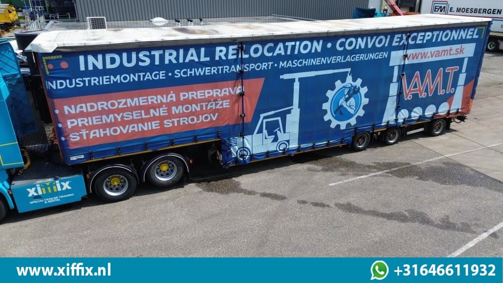 Meusburger 3-ass. Dieplader met huifopbouw / Naloop gestuurd  - Låg lastare semitrailer: bild 1 Meusburger 3-ass. Dieplader met huifopbouw / Naloop gestuurd  - Låg lastare semitrailer: bild 1