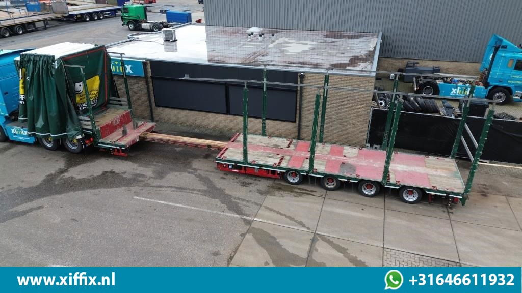 Meusburger 4-ass. Uitschuifbare semi dieplader met huifopbouw / 2x Naloop gestuu  - Låg lastare semitrailer: bild 3 Meusburger 4-ass. Uitschuifbare semi dieplader met huifopbouw / 2x Naloop gestuu  - Låg lastare semitrailer: bild 3