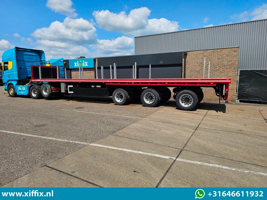 Flaktrailer Nooteboom 3-ass. Vlakke dubbel 2x uitschuifbare oplegger / 3x gestuurd: bild 11