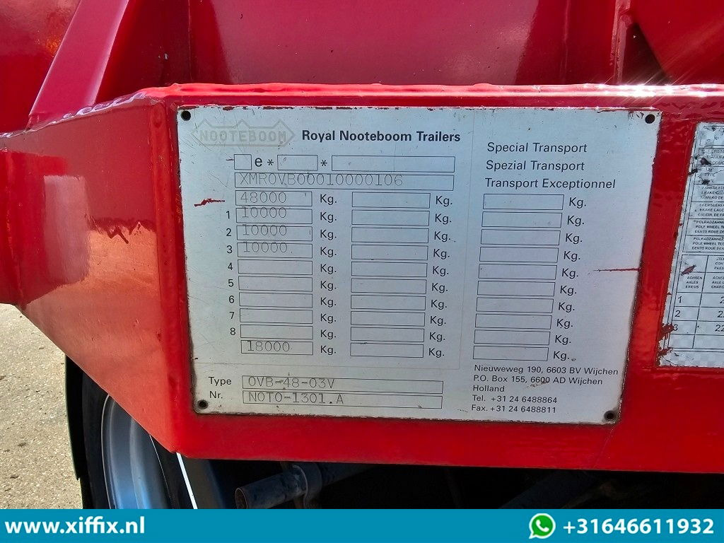 Flaktrailer Nooteboom 3-ass. Vlakke dubbel 2x uitschuifbare oplegger / 3x gestuurd: bild 16