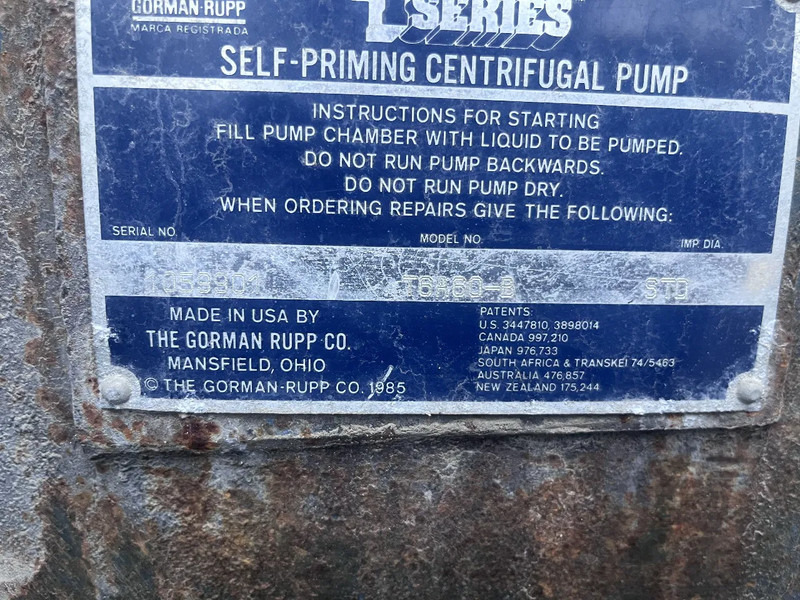 Gorman Rupp Wavo pompset 4 cillinder lister-petter diesel - Vattenpump: bild 5 Gorman Rupp Wavo pompset 4 cillinder lister-petter diesel - Vattenpump: bild 5