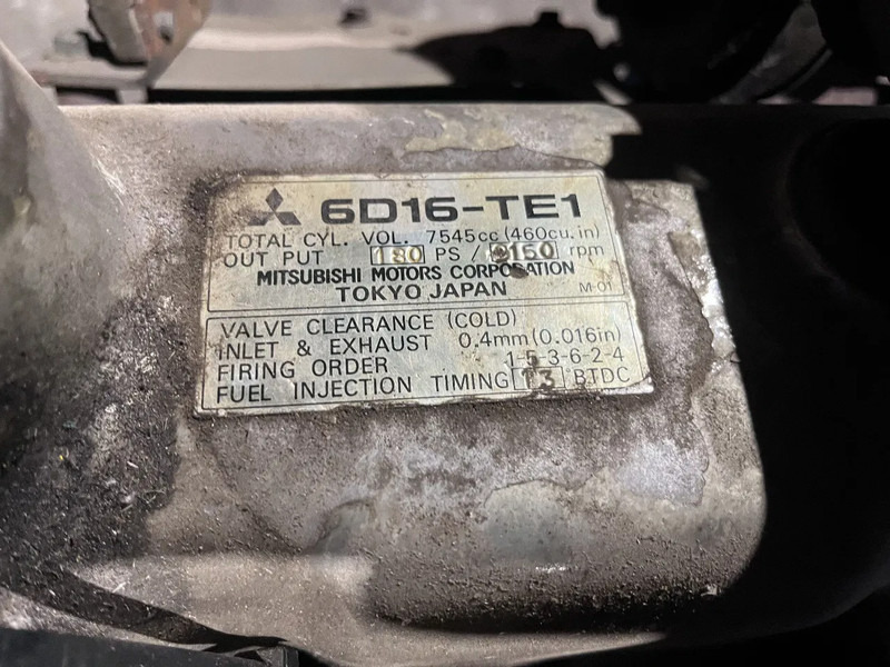 Kobelco Mitsubishi 6D16-TE1 from kobelco crane Fuso motor 142 kW 180PK - Motor för Lastbil: bild 3 Kobelco Mitsubishi 6D16-TE1 from kobelco crane Fuso motor 142 kW 180PK - Motor för Lastbil: bild 3