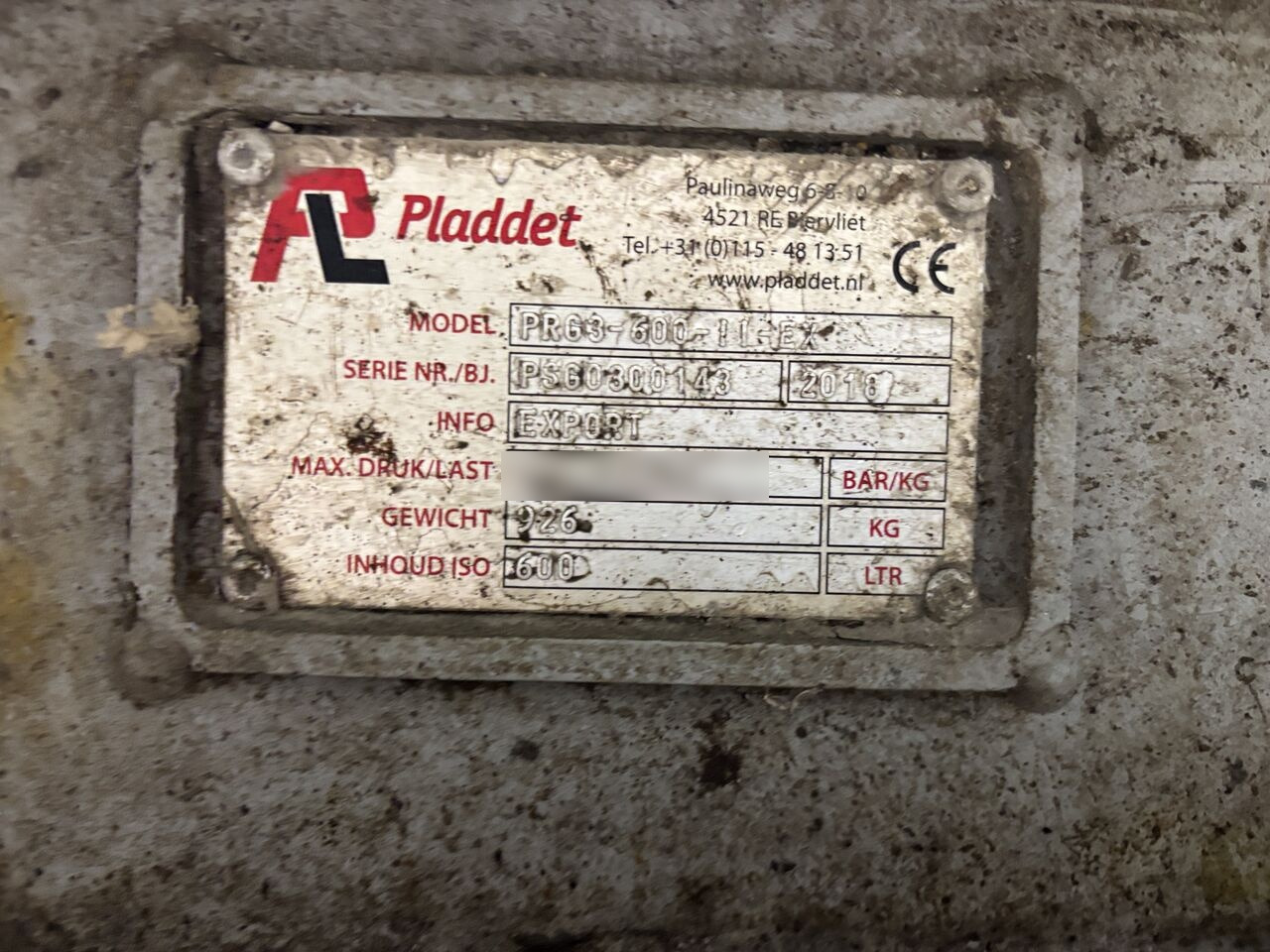 Pladdet PRG 3-600 - Gripklo: bild 3 Pladdet PRG 3-600 - Gripklo: bild 3