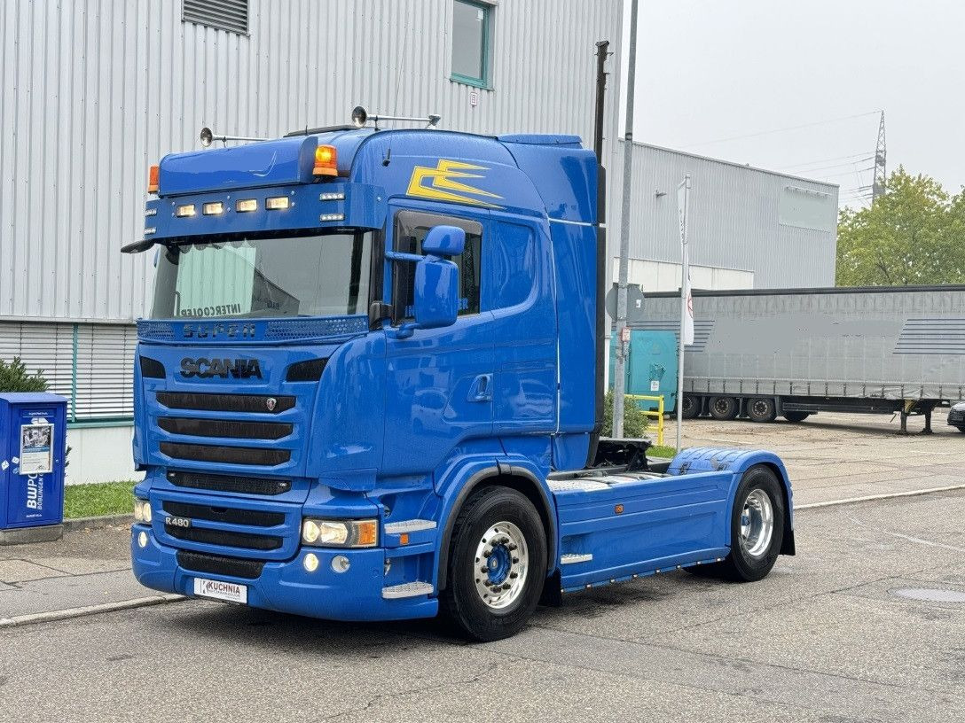 Dragbil Scania R 480 Retarder Alcoa Schalter TOP Vollluft: bild 1
